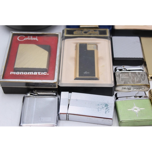 1244 - Sixteen assorted vintage Colibri cigarette lighters