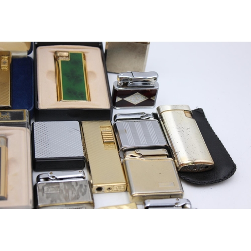 1244 - Sixteen assorted vintage Colibri cigarette lighters