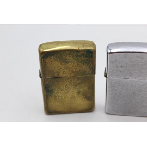 1252 - Three assorted Zippo cigarette lighters