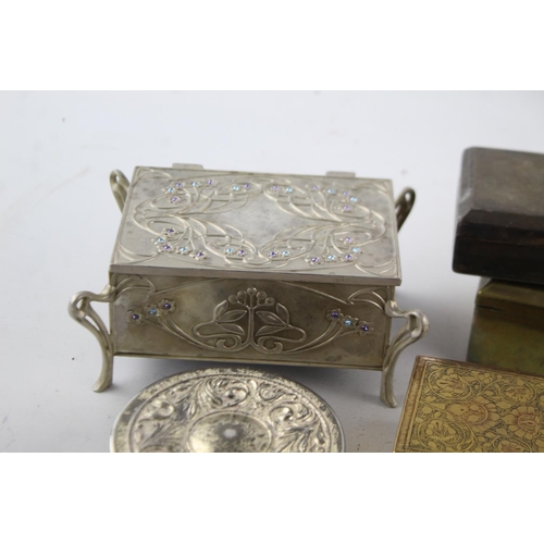 62A - Ten assorted decorative boxes