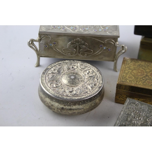 62A - Ten assorted decorative boxes