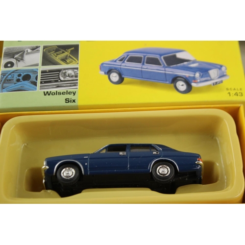 78 - Six boxed Vanguards diecast models to include Hillman Minx, Triumph Herald, Rover SD1 etc.