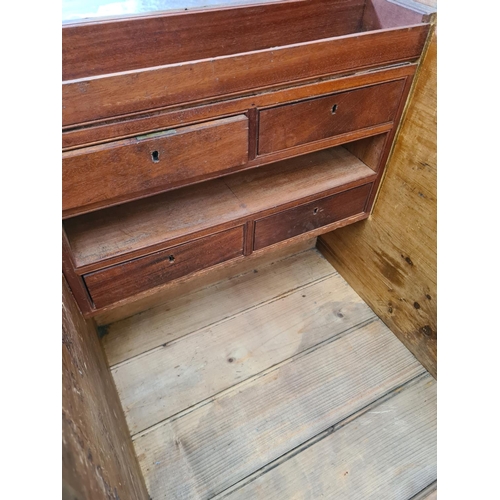 339 - A 19th century pine blanket box with fitted interior - approx. 52cm high x 93cm wide x 51cm deep