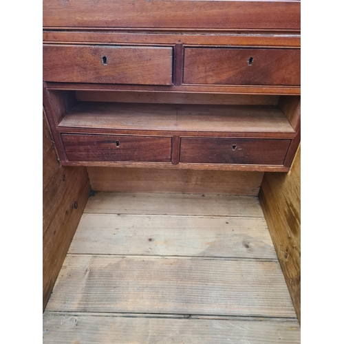 339 - A 19th century pine blanket box with fitted interior - approx. 52cm high x 93cm wide x 51cm deep