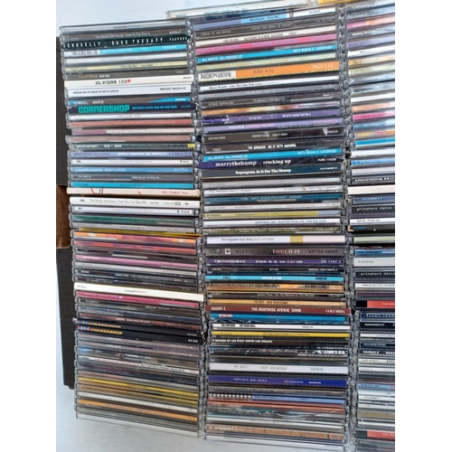 544 - Two boxes containing a collection of CD singles to include Echobelly, Supergrass, Adam F, Jamiroquai... 