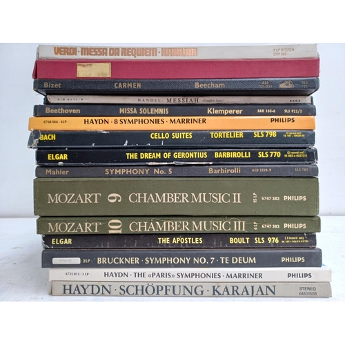 548 - Fifteen classical LP vinyl boxsets - see images for titles