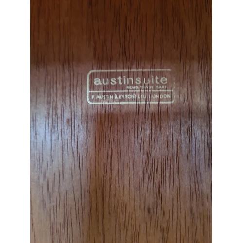 305 - An Austinsuite teak double wardrobe - approx. 70cm high x 121cm wide x 65cm deep