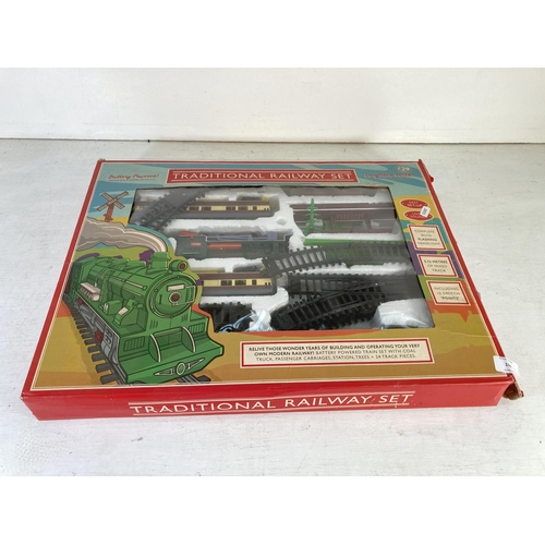 106 - A boxed Transpacific Ltd traditional battery powered model railway set