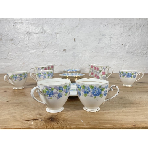 37 - Two ceramic part tea sets, one Royal Grafton pattern no. 6549 comprising five cups, five saucers, si... 