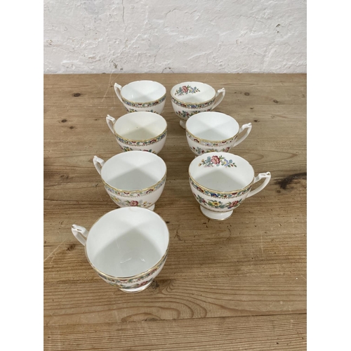 50 - An approx. twenty eight piece Coalport Ming Rose ceramic tea set