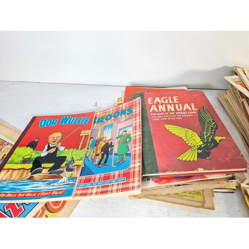 161 - A large collection of assorted comics to include The Dandy, Beano etc.