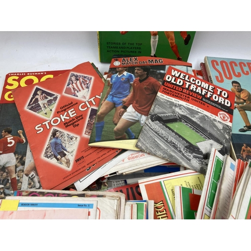 144 - A large collection of various vintage football memorabilia Stoke City FC matchday programme Monday 1... 