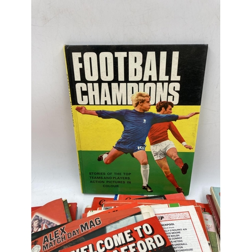 144 - A large collection of various vintage football memorabilia Stoke City FC matchday programme Monday 1... 