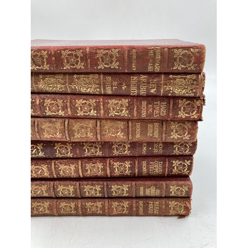 155 - Sixteen New Century Library books to include eleven Charles Dickens, two Dumass etc.