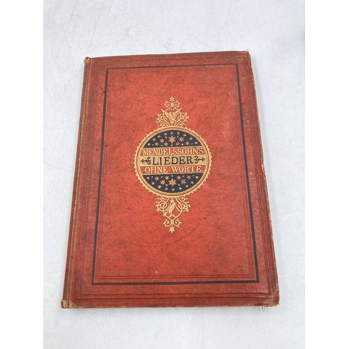 156 - Four antique books comprising two Novello's Original Octavo Edition The Messiah circa early 20th cen... 