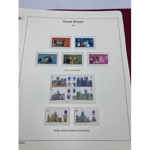 163 - The Great Britain Collection stamp album containing all but two stamps