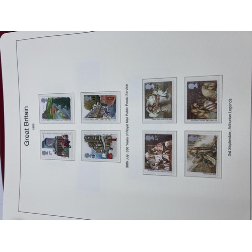 163 - The Great Britain Collection stamp album containing all but two stamps