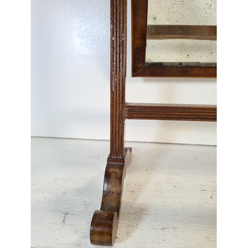 215 - An Edwardian mahogany swinging bathroom mirror - approx. 56cm high x 40cm wide