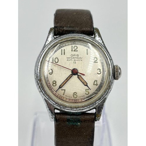 1158 - Two vintage mechanical wristwatches comprising Favre-Leuba Sea-King Geneve 30mm - ref. 61092 and Ori... 