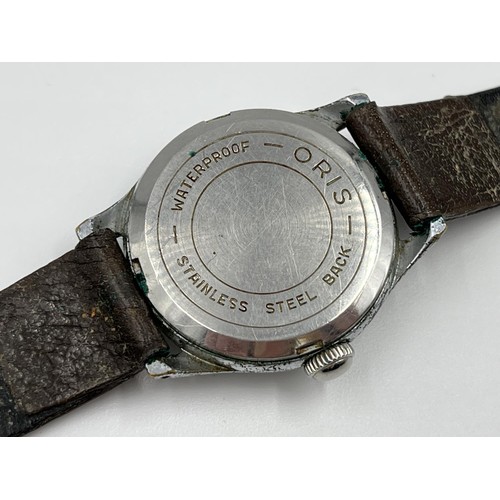 1158 - Two vintage mechanical wristwatches comprising Favre-Leuba Sea-King Geneve 30mm - ref. 61092 and Ori... 