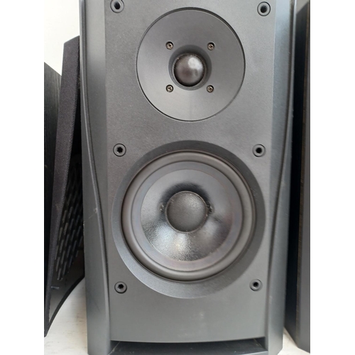 564 - Three pairs of speakers, one Mission DM7 two way 8Ω, one KEF Audio Ltd Q85S 8Ω and one Bowers & Wilk... 