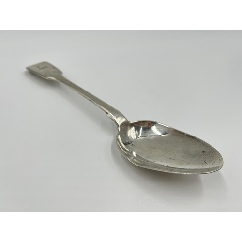 1212 - A Philip Weekes Victorian hallmarked Dublin silver serving spoon, dated 1844 - approx. gross weight ... 