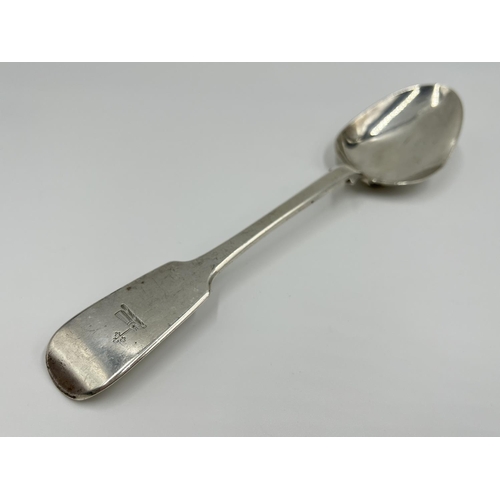 1212 - A Philip Weekes Victorian hallmarked Dublin silver serving spoon, dated 1844 - approx. gross weight ... 