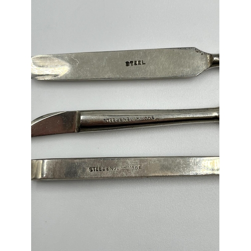 1231 - A Liberty & Co Ltd hallmarked Birmingham silver four piece women's manicure set, dated 1919