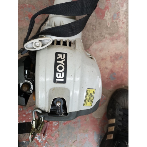 665 - A Ryobi petrol powered strimmer