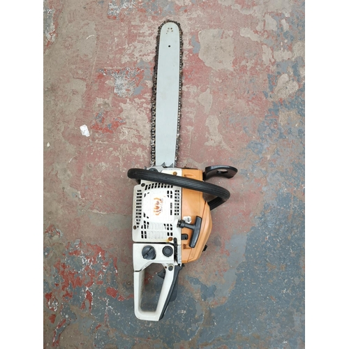 685 - A petrol chainsaw