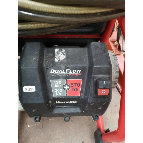 710 - A Homelite Dualflow 130 bar pressure washer