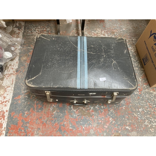 744 - A Foxcroft by Antler suitcase containing a collection 1960s motor racing and motor rally magazines, ... 