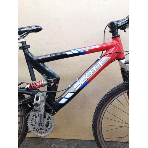 639 - A Scott G-Zero men's mountain bike with Shimano Deore 24 speed gear system