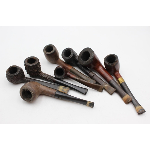 1257A - Eight assorted vintage Estate smoking pipes to include Duncan, Hardcastle, Ben Wade etc.