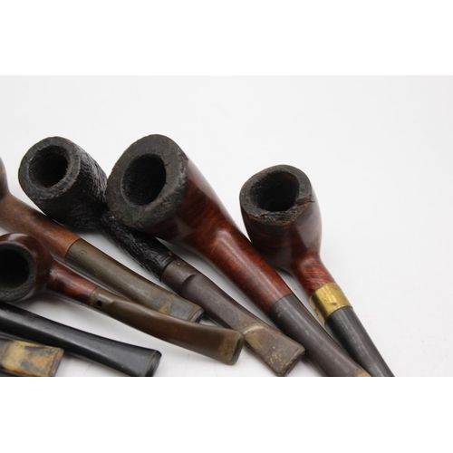 1257A - Eight assorted vintage Estate smoking pipes to include Duncan, Hardcastle, Ben Wade etc.