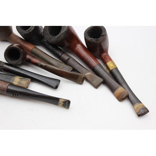 1257A - Eight assorted vintage Estate smoking pipes to include Duncan, Hardcastle, Ben Wade etc.