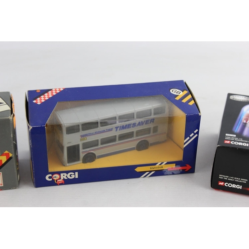 184 - Six boxed Corgi diecast models to include Monte Carlo BMC Mini, Nine Double Nine 07707 etc.