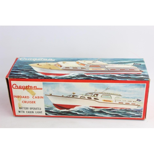 187 - A vintage boxed Cragstan battery operated inboard cabin cruiser