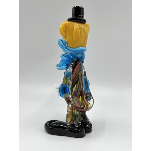 34 - Three Murano studio glass figurines - largest approx. 21cm high