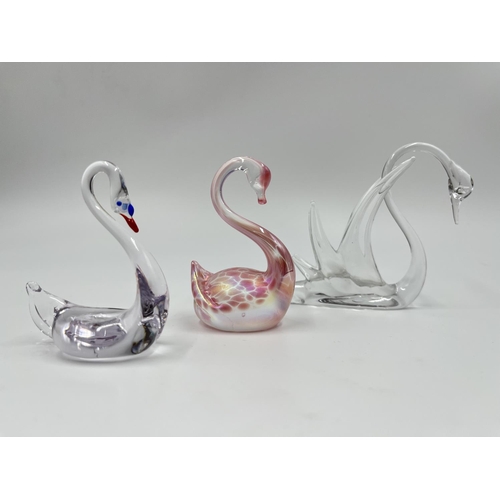 36A - Ten Murano style studio glass animal figurines and ornaments