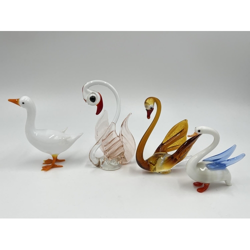 39 - Eighteen Murano style studio glass animal figurines