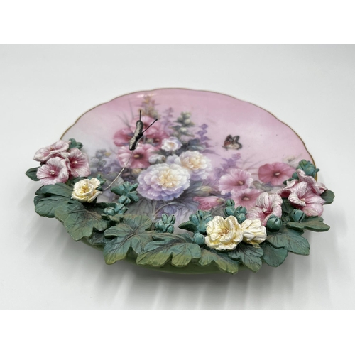 51 - Four Lena Liu's Garden Treasures limited edition collector's plates, Luminous Bouquet, Unfolding Har... 