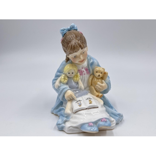 53 - Two ceramic items, one Royal Worcester Katie's Day Storytime figurine - approx. 10cm high and one Ro... 