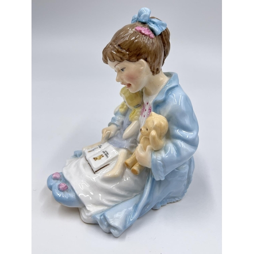 53 - Two ceramic items, one Royal Worcester Katie's Day Storytime figurine - approx. 10cm high and one Ro... 