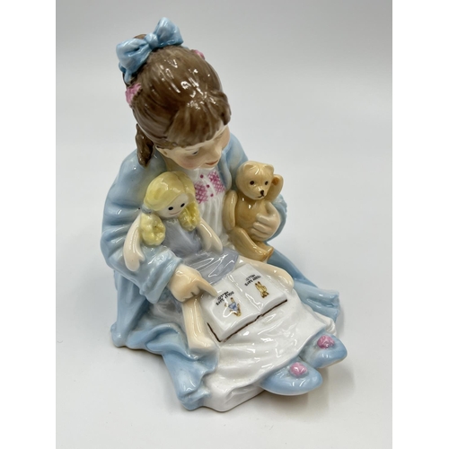 53 - Two ceramic items, one Royal Worcester Katie's Day Storytime figurine - approx. 10cm high and one Ro... 