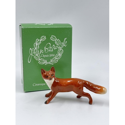 70 - Four boxed Beswick fox figurines