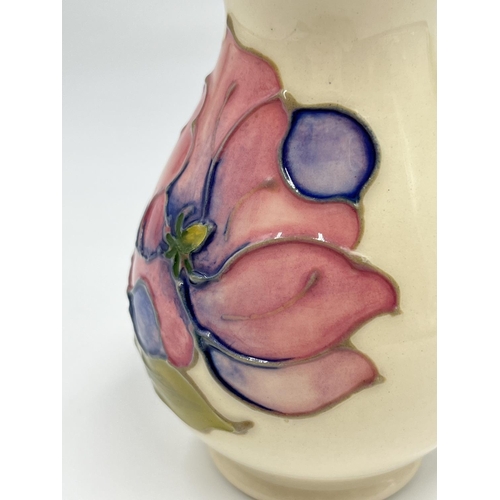 8 - A Moorcroft Pottery Pink Magnolia pattern vase - approx. 9.5cm high