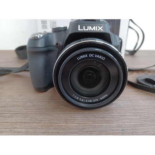 515 - A boxed and cased Panasonic Lumix DMC-FZ72 16.1mp digital camera