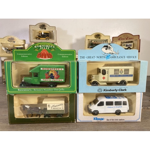 137 - A collection of boxed diecast model vehicles to include Lledo Days Gone, Castle House Models, Ringto... 