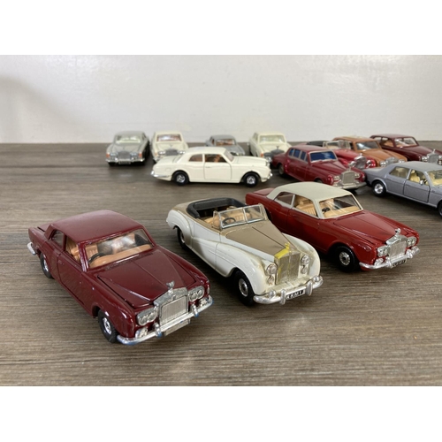 156 - Fifteen Corgi and Matchbox Rolls Royce diecast model vehicles